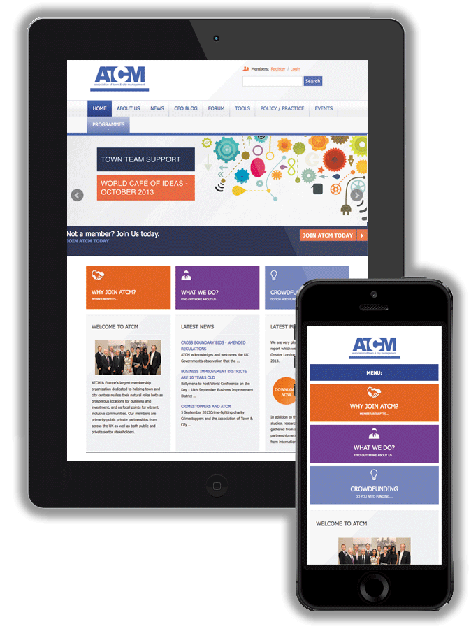 Responsive website design across desktop, tablet, and mobile